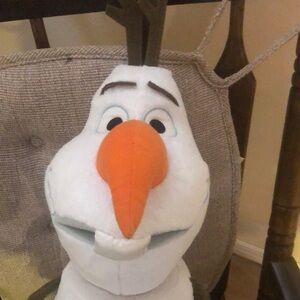 Disney Olaf White and Orange Stuffed Animal